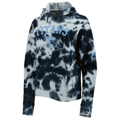 Tennessee Titans New Era Women's Cloud Dye Fleece Pullover Hoodie Navy - NFL