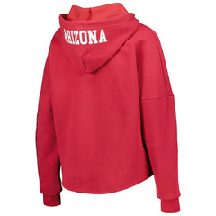 Arizona Cardinals New Era Women's Foil Sleeve Pullover Hoodie Cardinal - NFL