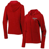 Tampa Bay Buccaneers New Era Women's Reverse Space-Dye Full-Zip Hoodie Red - NFL