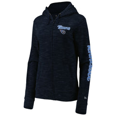 Tennessee Titans New Era Women's Reverse Full-Zip Hoodie Navy - NFL