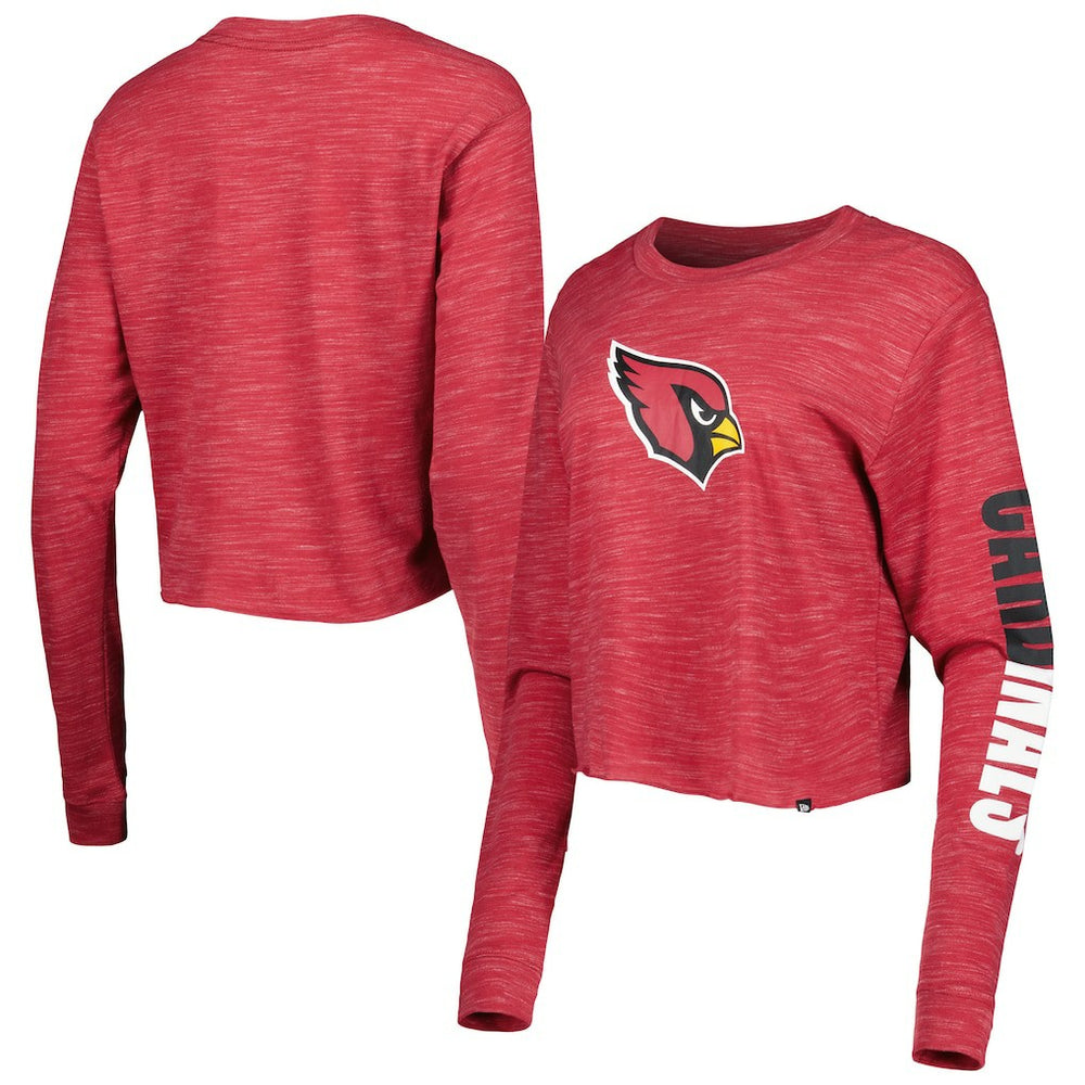 Arizona Cardinals New Era Women's Crop Long Sleeve T-Shirt Cardinal - NFL