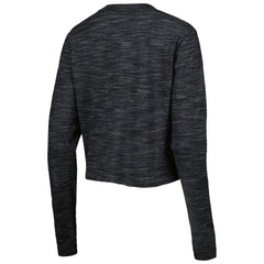 Las Vegas Raiders New Era Women's Crop Long Sleeve T-Shirt Black - NFL