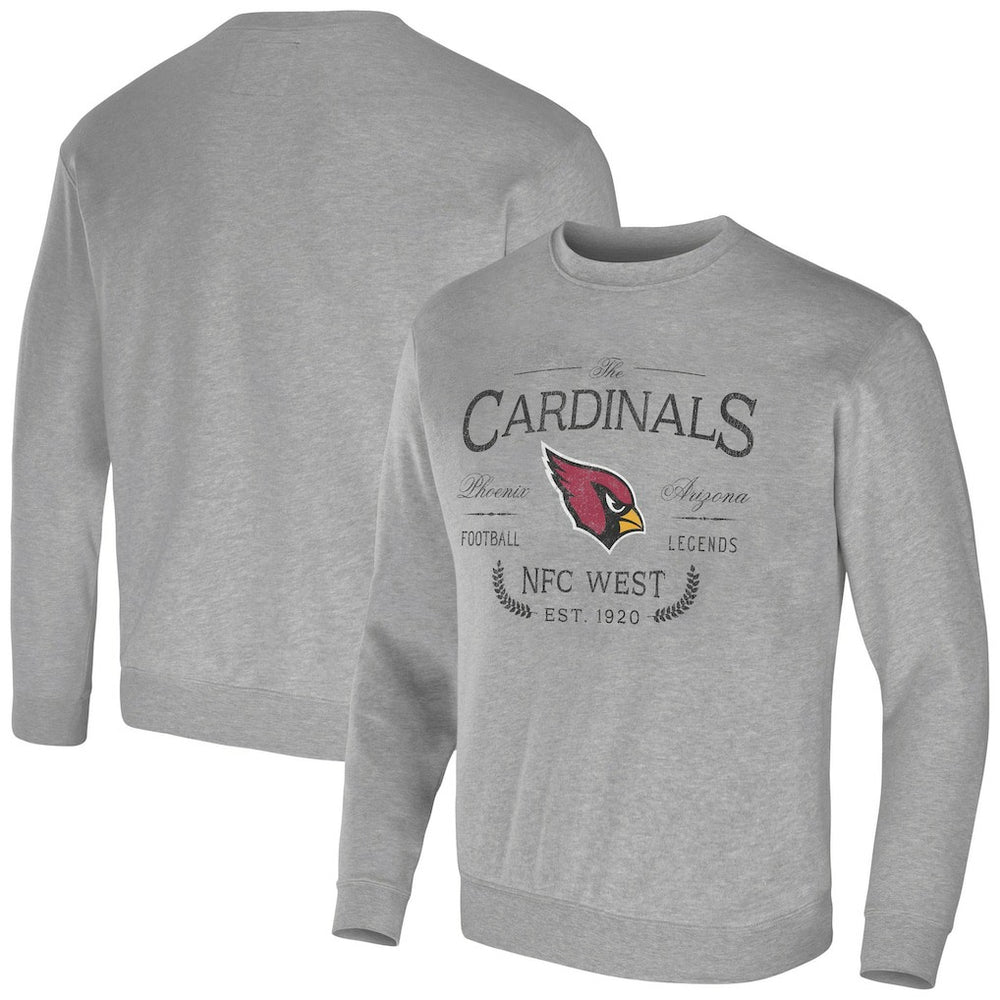 Arizona Cardinals NFL x Darius Rucker Collection Pullover Sweatshirt Heather Gray - Fanatics