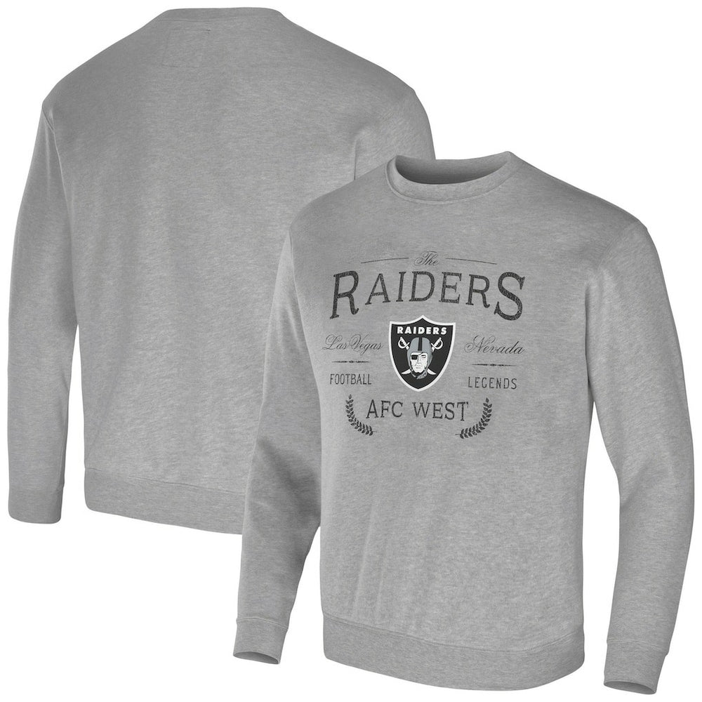 Las Vegas Raiders NFL x Darius Rucker Collection Pullover Sweatshirt Heather Gray - Fanatics