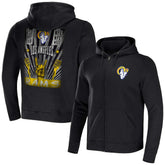 Los Angeles Rams NFL x Darius Rucker Collection Rocker Full-Zip Hoodie Black - Fanatics