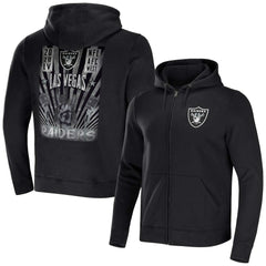 Las Vegas Raiders NFL x Darius Rucker Collection Rocker Full-Zip Hoodie Black - Fanatics