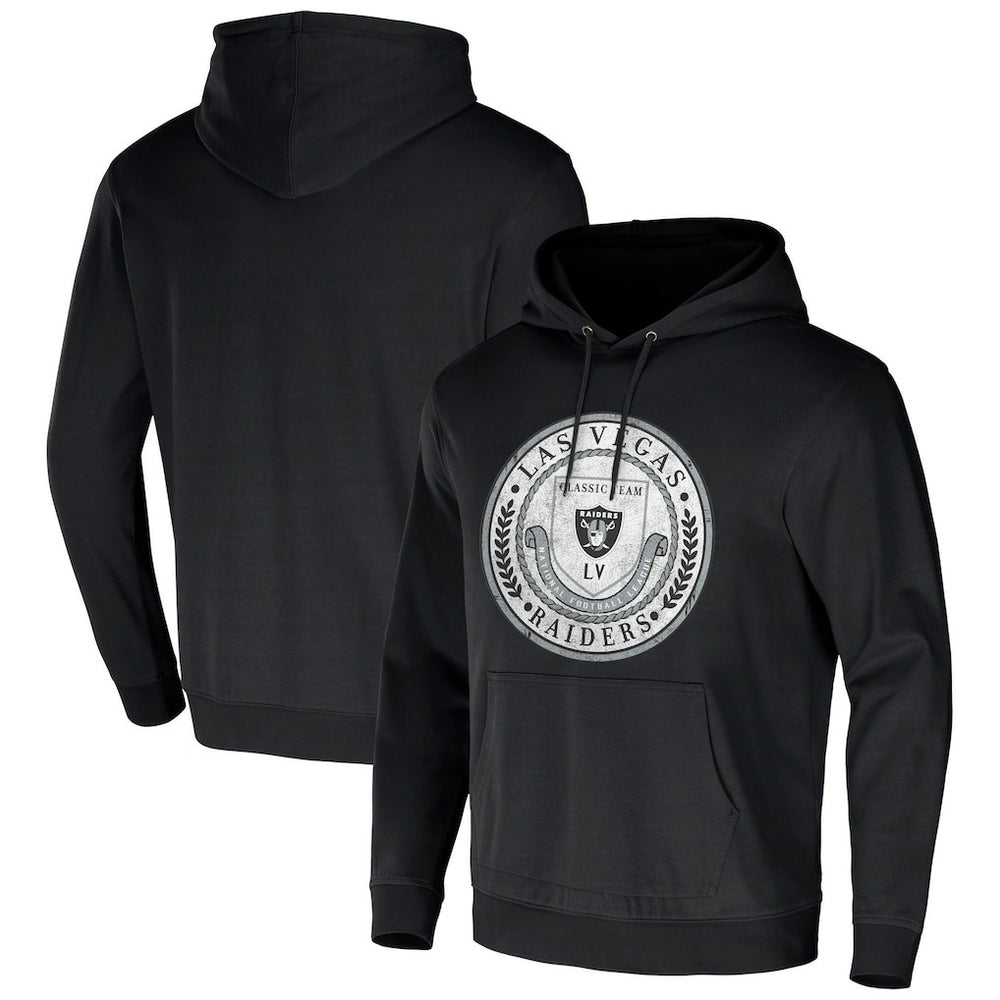 Las Vegas Raiders NFL x Darius Rucker Collection Washed Pullover Hoodie Black - Fanatics