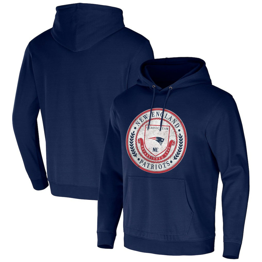 New England Patriots NFL x Darius Rucker Collection Washed Pullover Hoodie Navy - Fanatics