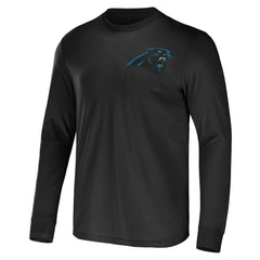 Carolina Panthers NFL x Darius Rucker Collection Team Long Sleeve Pocket T-Shirt Black - Fanatics