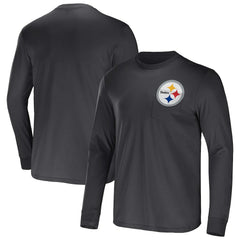 Pittsburgh Steelers NFL x Darius Rucker Collection Team Long Sleeve Pocket T-Shirt Black - Fanatics