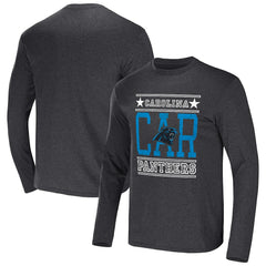 Carolina Panthers NFL x Darius Rucker Collection Long Sleeve T-Shirt Heathered Charcoal - Fanatics
