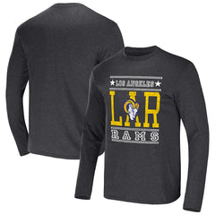 Los Angeles Rams NFL x Darius Rucker Collection Long Sleeve T-Shirt Heathered Charcoal - Fanatics