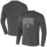 Las Vegas Raiders NFL x Darius Rucker Collection Long Sleeve Thermal T-Shirt Charcoal - Fanatics