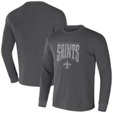 New Orleans Saints NFL x Darius Rucker Collection Long Sleeve Thermal T-Shirt Charcoal - Fanatics