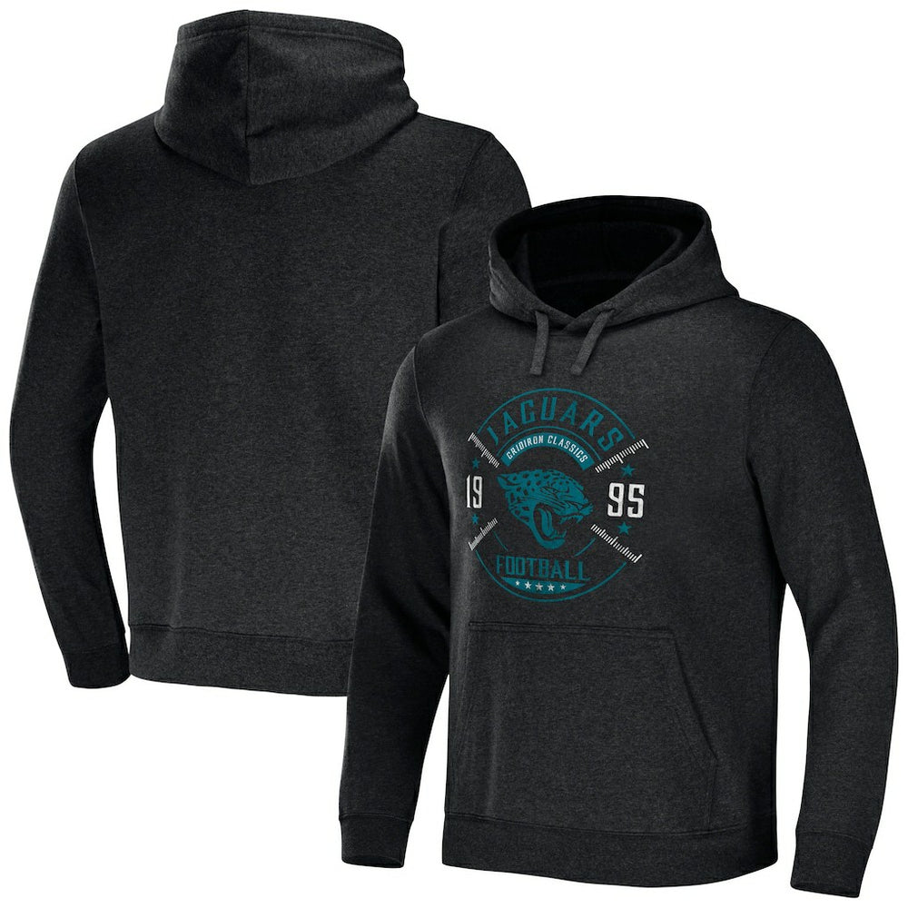 Jacksonville Jaguars NFL x Darius Rucker Collection Radar Pullover Hoodie Heather Charcoal - Fanatics