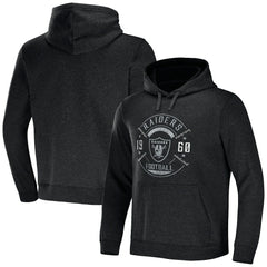 Las Vegas Raiders NFL x Darius Rucker Collection Radar Pullover Hoodie Heather Charcoal - Fanatics