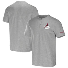 Arizona Cardinals NFL x Darius Rucker Collection Henley T-Shirt Heather Gray - Fanatics