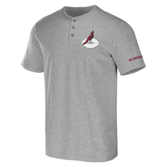 Arizona Cardinals NFL x Darius Rucker Collection Henley T-Shirt Heather Gray - Fanatics