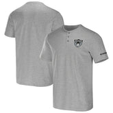 Las Vegas Raiders NFL x Darius Rucker Collection Henley T-Shirt Heather Gray - Fanatics