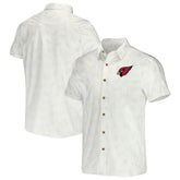 Arizona Cardinals NFL x Darius Rucker Collection Woven Button-Up T-Shirt White - Fanatics
