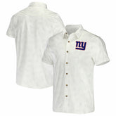 New York Giants NFL x Darius Rucker Collection Woven Button-Up T-Shirt White - Fanatics