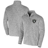 Las Vegas Raiders NFL x Darius Rucker Collection Fleece Full-Zip Jacket Heather Gray - Fanatics