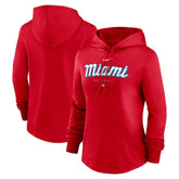 Miami Marlins Nike Women's City Connect Pregame Performance Pullover Hoodie On Sale