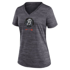 Baltimore Orioles Nike Women's City Connect Velocity Practice Performance V-Neck T-Shirt On Sale