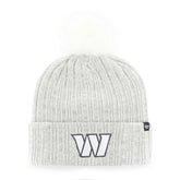 Washington Commanders '47 Women's Koda Cuffed Knit Hat with Pom Gray - 47 brand