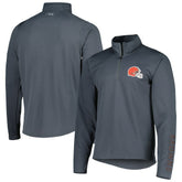 Cleveland Browns MSX by Michael Strahan Half-Zip Pullover Charcoal - NFL