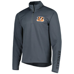 Cincinnati Bengals MSX by Michael Strahan Half-Zip Pullover Charcoal - NFL