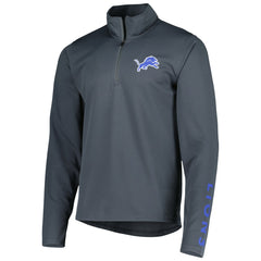 Detroit Lions MSX by Michael Strahan Half-Zip Pullover Charcoal - NFL