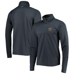 New Orleans Saints MSX by Michael Strahan Half-Zip Pullover Charcoal - NFL