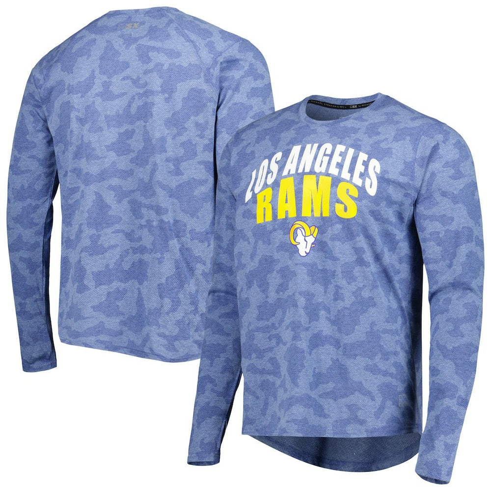 Los Angeles Rams MSX by Michael Strahan Performance Camo Long Sleeve T-Shirt Royal - NFL