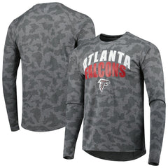 Atlanta Falcons MSX by Michael Strahan Performance Camo Long Sleeve T-Shirt Gray - NFL