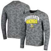 Minnesota Vikings MSX by Michael Strahan Performance Camo Long Sleeve T-Shirt Black - NFL