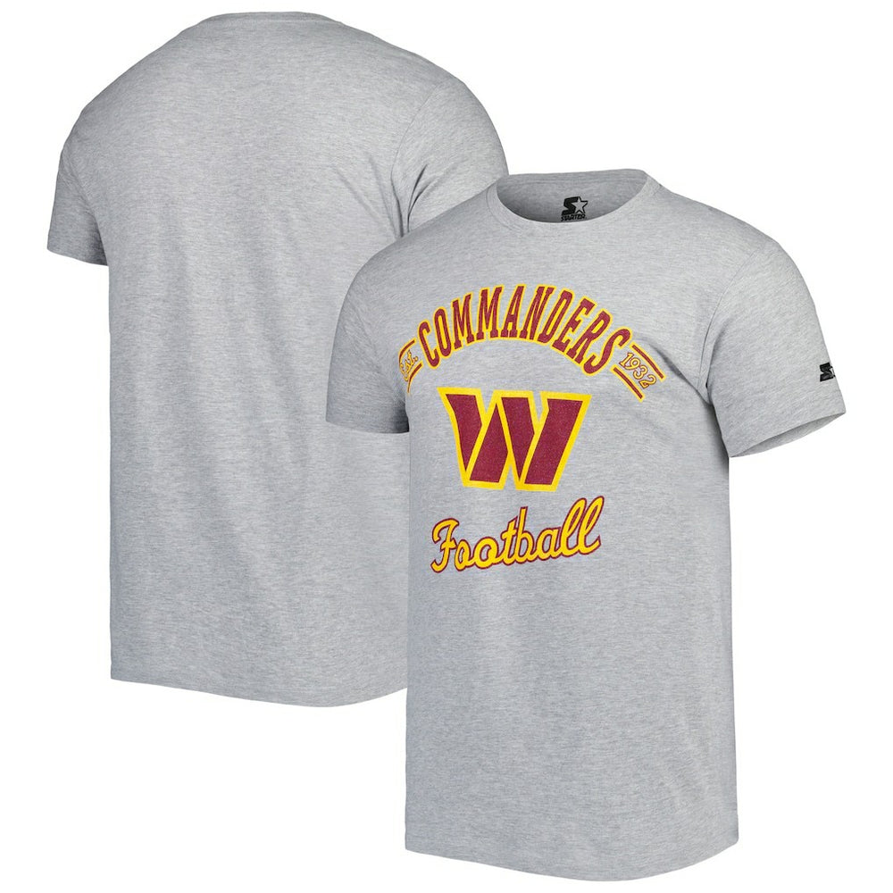 Washington Commanders Starter Prime Time T-Shirt Heathered Gray - NFL