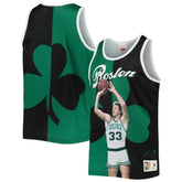 Mitchell & Ness - Larry Bird Boston Celtics Sublimated Player Tank Top - Kelly Green/Black