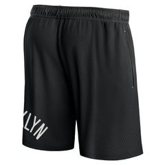 Fanatics - Brooklyn Nets Free Throw Mesh Shorts - Black
