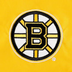 Boston Bruins Tommy Hilfiger Women's Staci Half-Zip Windbreaker Jacket Black/Gold
