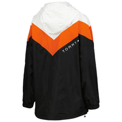 Philadelphia Flyers - Tommy Hilfiger Women's Staci Half-Zip Windbreaker Jacket Orange/Black