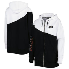 Philadelphia Flyers - DKNY Sport Women's Gina Full-Zip Hoodie Black/White