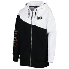 Philadelphia Flyers - DKNY Sport Women's Gina Full-Zip Hoodie Black/White
