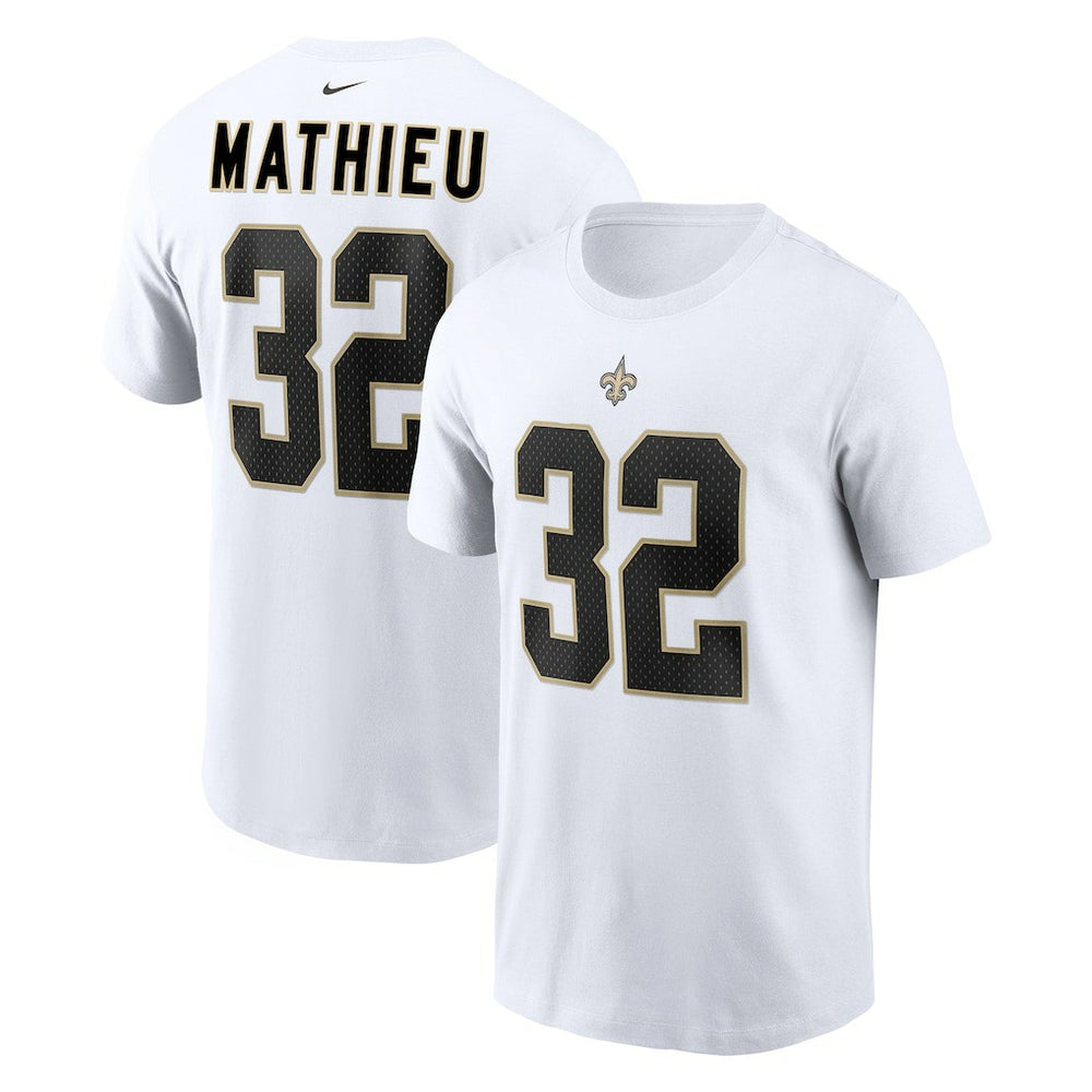 Tyrann Mathieu New Orleans Saints Player Name & Number T-Shirt White - Nike