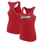 Fanatics - Chicago Bulls Women's Wordmark Logo Racerback Tank Top - Red