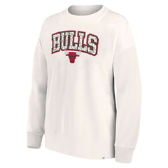 Fanatics - Chicago Bulls Women's Tonal Leopard Pullover Sweatshirt - White