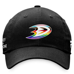 Anaheim Ducks - Fanatics Team Logo Pride Adjustable Hat Black