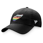 Detroit Red Wings - Fanatics Team Logo Pride Adjustable Hat Black