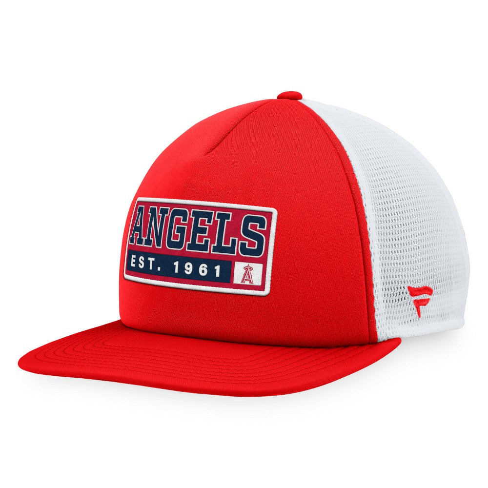 Los Angeles Angels Majestic Foam Trucker Snapback Hat for sale