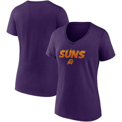 Fanatics - Phoenix Suns Women's Hometown Collection On Fire V-Neck T-Shirt - Purple